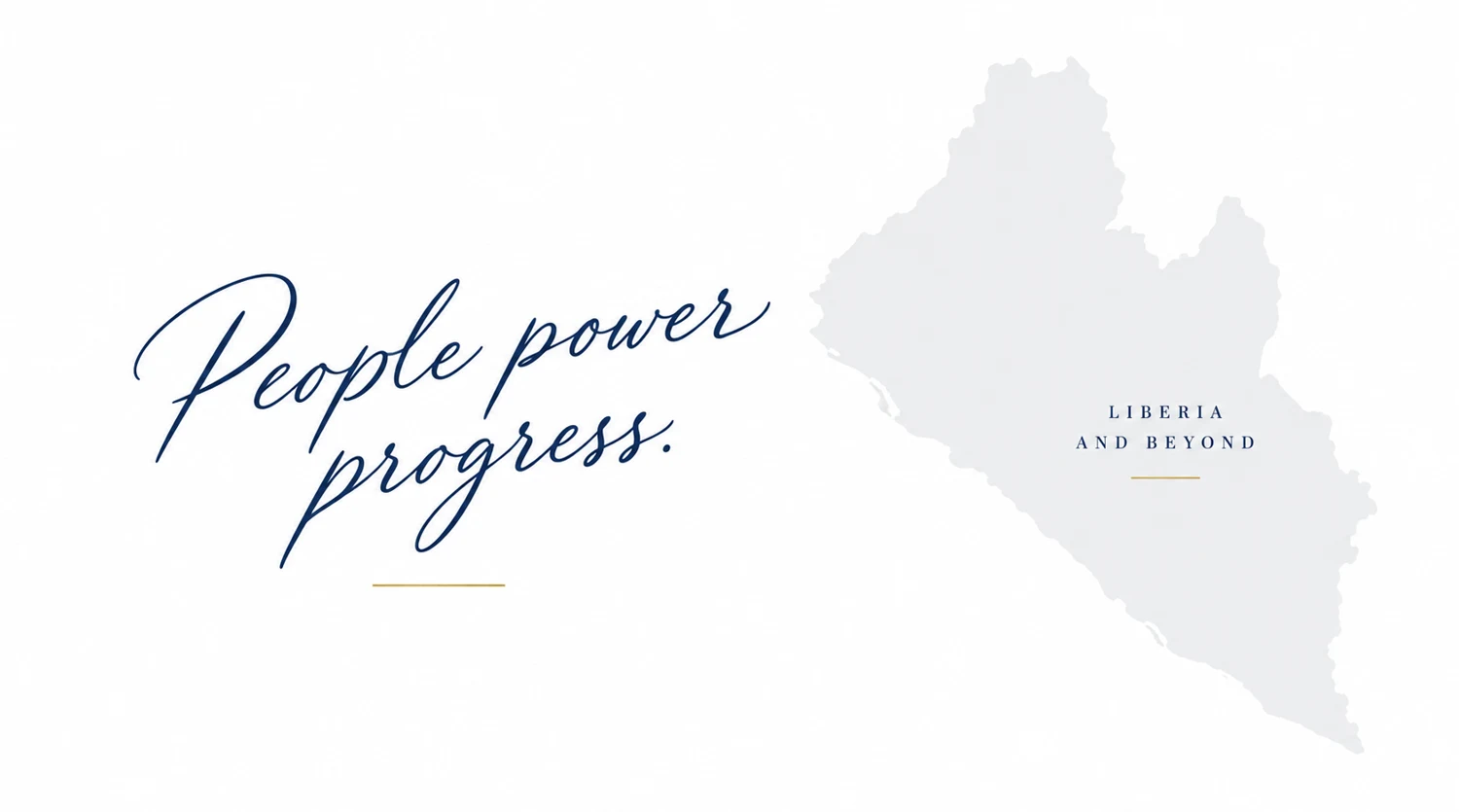 People power progress. Liberia and beyond.
